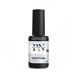 Patrisa nail, White Flake- глянцевый топ с белыми хлопьями (без л/c), 8 мл