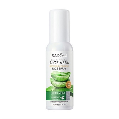 Увлажняющий спрей для лица с экстрактом алоэ Sadoer Aloe Vera Refreshing Hydrating Face Spray 100мл