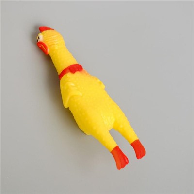 Игрушка пищалка «Курица», 16 см, в лапах