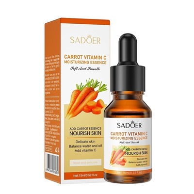 Многофункциональная сыворотка для лица с маслом семян моркови SADOER 15мл.