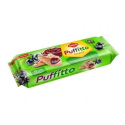 «Puffitto», печенье слоеное c начинкой «Черная смородина», 125 гр.