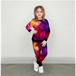 Детский костюм со свитшотом Космическая палитра