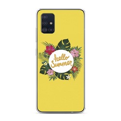 Силиконовый чехол hello Summer на Samsung Galaxy A51