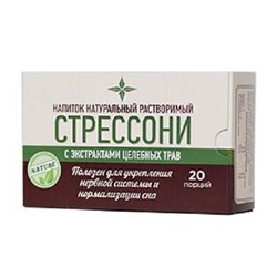 Напиток натуральный растворимый Стрессони при неврозах 20 ф/п по 2 гр.