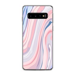 Силиконовый чехол Слои краски на Samsung Galaxy S10