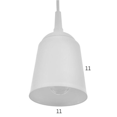 Светильник "Цилиндр" E27 15Вт белый 11х11х12-62 см