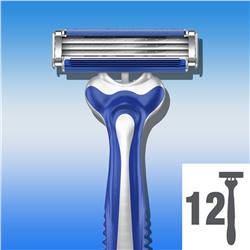 Станок для бритья одноразовый Dʤɪˈlett БЛЮ-3 Comfort/БЛЮ-3 Cool (12 шт.) (Оригинал)