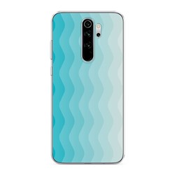 Силиконовый чехол Морской градиент на Xiaomi Redmi Note 8 Pro