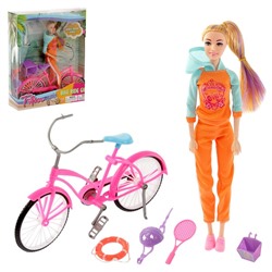 Кукла-модель «На прогулке» с аксессуарми, цвет оранжевый 9074862