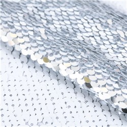 Ткань для пэчворка «Матовая белая-серебряная» 33 × 33 см