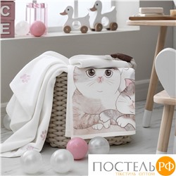 Togas КИТТИ бел-сер К-т полотенец 50х75/70х130, 100% хлопок, 460 г/м2