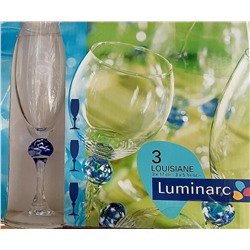 Набор бокалов для шампанского Luminarc Louisiana 3*170 мл.