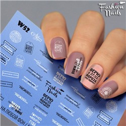 Fashion Nails, Слайдер-дизайн W52