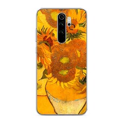 Силиконовый чехол Оранжевые подсолнухи на Xiaomi Redmi Note 8 Pro