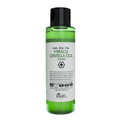 Ekel Тонер для проблемной кожи / AHA, BHA, PHA Miracle Centella Cica Toner, 150 мл