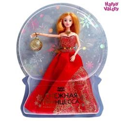 Кукла-модель шарнирная «Снежная принцесса», с аксессуаром, красное платье 6954247