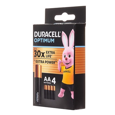 Батарейка AA Duracell LR6 OPTIMUM (4-BL) (4/64/16000)