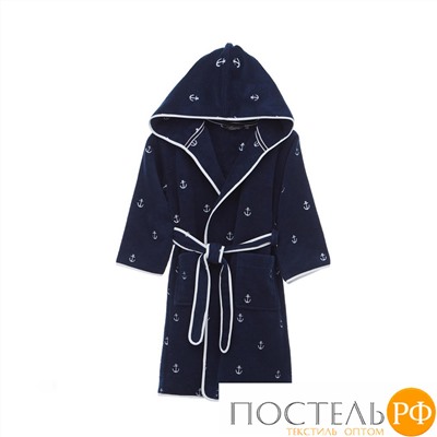 1045G100091222 Soft cotton детский халат MARINE синий 2