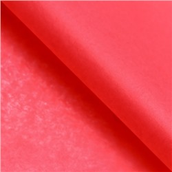 Бумага упаковочная тишью, светло-красная, 50 х 66 см