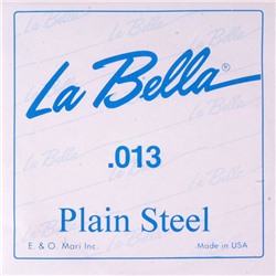 Отдельная стальная струна La Bella PS013 без оплетки, 013