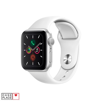 Ремешок для Apple Watch из силикона 42/44 мм белый