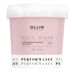 Ollin Осветляющий порошок для волос / Extra Blond Performance 9+, 750 г