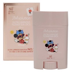 Jmsolution Солнцезащитный стик с экстрактом розы / Glow Luminous Flower Light Sun Stick SPF50+PA++++ Disney Minnie, 21 г