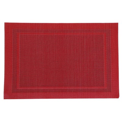 Салфетка сервировочная на стол «Окно», 45×30 см, цвет красный
