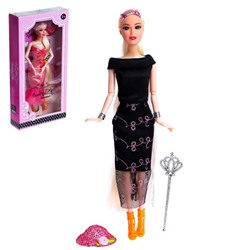 Кукла модель шарнирная «Дженнифер» в платье, с аксессуарамм, МИКС 7013646