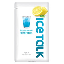 Напиток со вкусом лимонада Blue Lemonade Ice Talk, Корея, 190 мл Акция