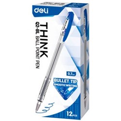 Ручка шариковая Think EQ2-BL синяя 0.7мм (1549625) Deli