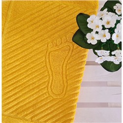 Полотенце махровое для ног Ашхабад РА0615 Желтое