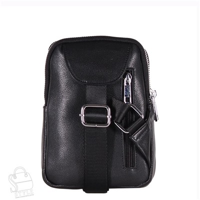 Сумка мужская кожаная 2023088-1BSH black Heanbag