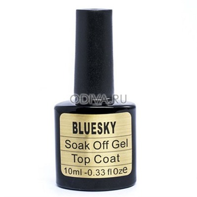 Bluesky, top coat - завершающее покрытие, 10 мл