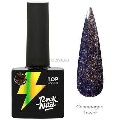 RockNail, топ светоотражающий Champagne Tower, 10 мл