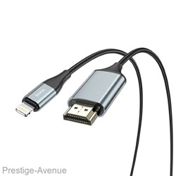 Кабель HOCO UA15 Lightning to HDMI audio,video hd cable adapter 2м.