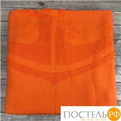 PL026/02 Пляжное полотенце CAPA 100% хлопок (90*150) оранжевый якорь