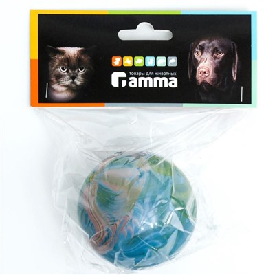 Игрушка для собак из резины "Мяч литой большой", каучук, 7 см, микс цветов