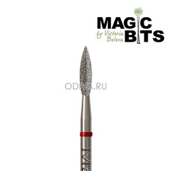 Magic Bits, алмазная фреза пламя (2.3 мм, мягкая)