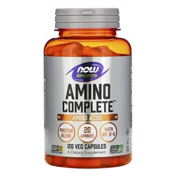Now Foods, Amino Complete, аминокислотный комплекс, 120 вегетарианских капсул