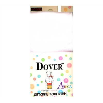 Детские колготки Dover Алиса 2052 104-116 белые хлопок