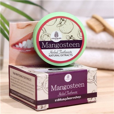 Coco Blues Травяная зубная паста с экстрактом мангостина / Mangosteen Herbal Toothpaste, 30 г