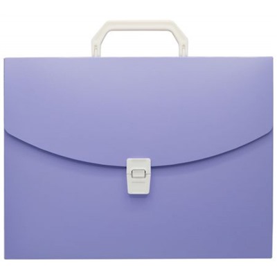 Портфель пластиковый А4 35 мм Pastel PASTPP01VIO 0.7мм фиолетовый (1604894) Бюрократ