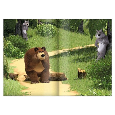Многоразовые наклейки «Путешествие Маши», формат А4, Маша и Медведь