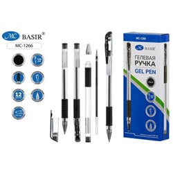 Ручка гелевая "BASIR" 0.5мм черная MC-1266 Basir