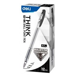 Ручка шариковая Think EQ2-BK черная 0.7мм (1549622) Deli
