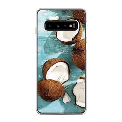 Силиконовый чехол Разбитые кокосы на Samsung Galaxy S10