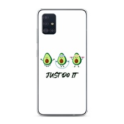 Силиконовый чехол Авокадо just do it на Samsung Galaxy A51