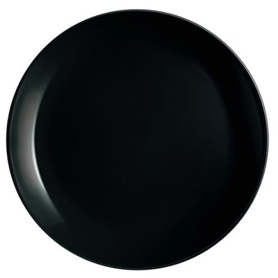 Тарелка обеденная DIWALI Luminarc черная 25 см.
