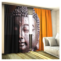 Фототюль 3D Будда (вуаль)